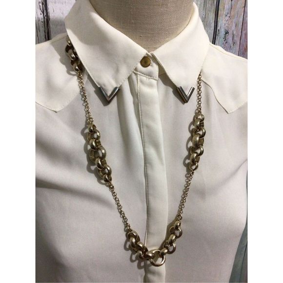 Vintage ER Elise Ryan Chain Necklace Adjustable Length Gold 28” 🍂🍁 - Picture 1 of 8